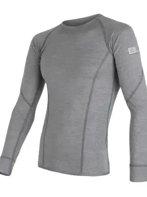 Triko dlouhé pánské SENSOR MERINO ACTIVE šedé Rychlé Dodání