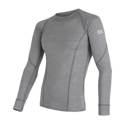 Triko dlouhé pánské SENSOR MERINO ACTIVE šedé Rychlé Dodání