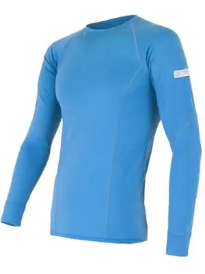 Triko dlouhé pánské SENSOR MERINO ACTIVE modré Dokud Zásoby Vydrží