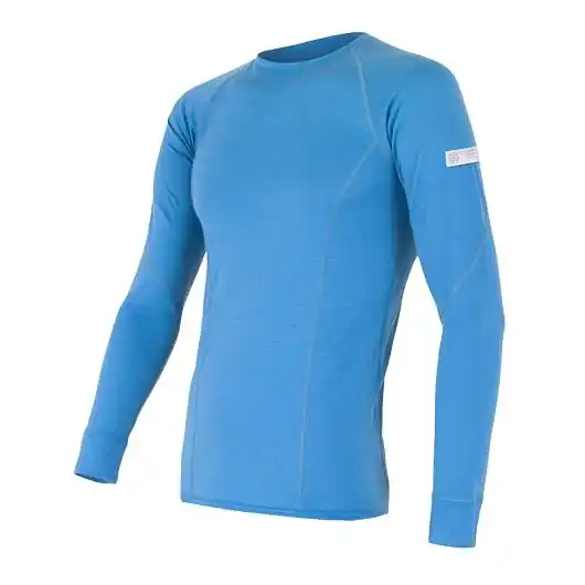 Triko dlouhé pánské SENSOR MERINO ACTIVE modré Dokud Zásoby Vydrží