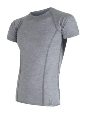 Triko krátké pánské SENSOR MERINO ACTIVE šedé Oblíbený