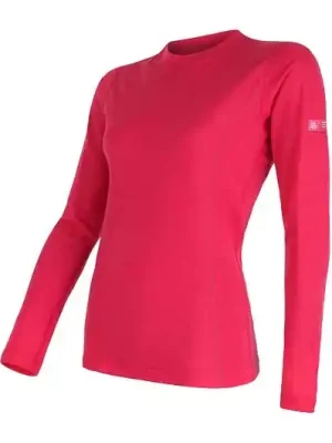 Originální Triko dlouhé dámské SENSOR MERINO ACTIVE magenta