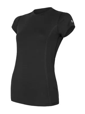 Vysoce Kvalitní Triko krátké dámské SENSOR MERINO ACTIVE černé