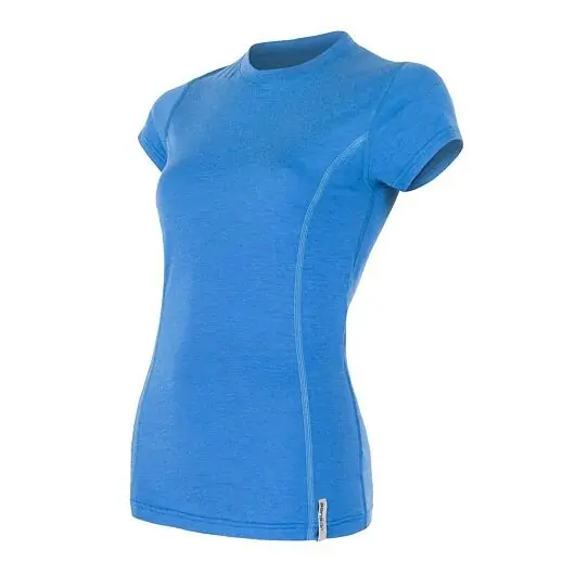 Cenově Výhodný Triko krátké dámské SENSOR MERINO ACTIVE modré