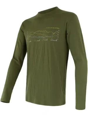Poslední Šance Triko dlouhé pánské SENSOR MERINO ACTIVE PT TRACK safari