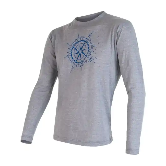 Triko dlouhé pánské SENSOR MERINO ACTIVE PT COMPASS šedé Nejlepší Cena