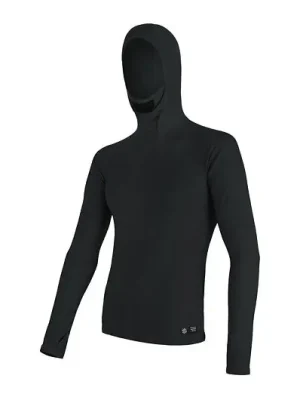 Ihned K Objednání Triko dlouhé pánské SENSOR MERINO DOUBLE FACE s kapucou černé
