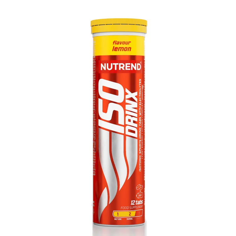 Nutrend ISODRINX TABS, citron, tuba obsahuje 12 tablet Dokud Zásoby Vydrží