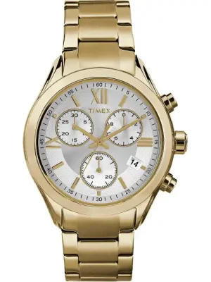 Vrácení Zdarma Hodinky Timex Miami Chronograph Celoocelové dámské