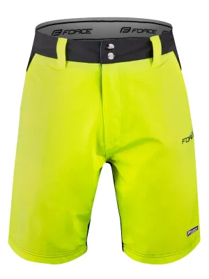 Novinka Kraťasy Force BLADE MTB s odnímatelnou vložkou, černo-fluo