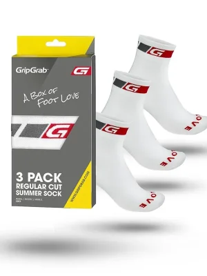 Objednat Nyní Ponožky Grip Grab 3PACK Classic Regular Cut bílá