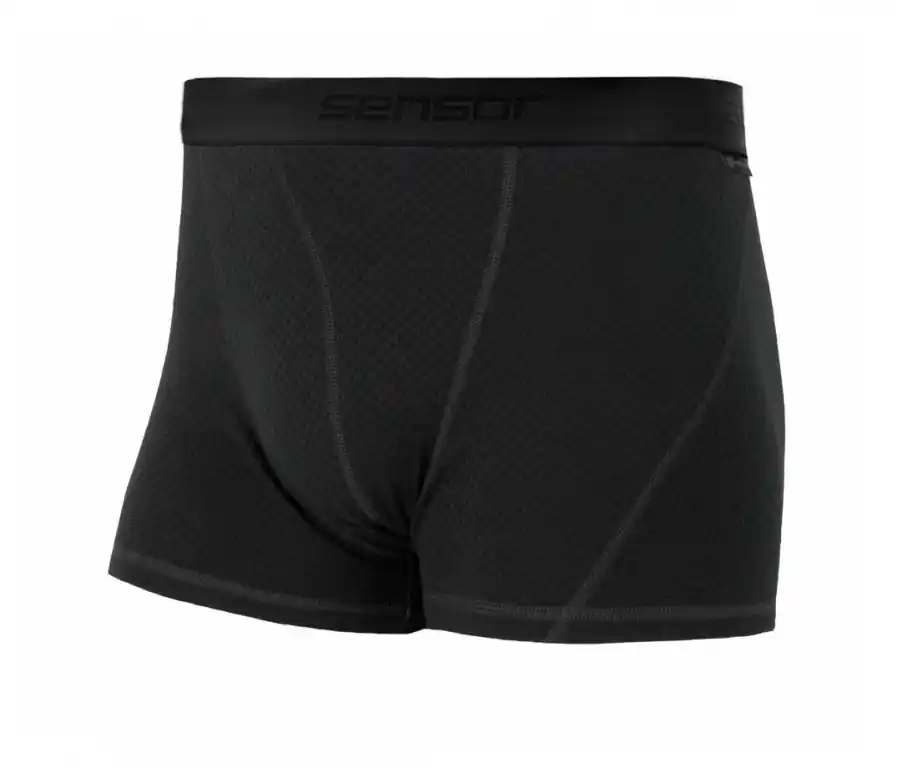 Finální Výprodej Boxerky SENSOR MERINO DOUBLE FACE černé