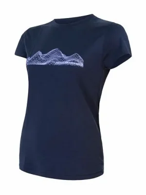 Levný Triko krátké dámské SENSOR MERINO MOUNTAINS deep blue