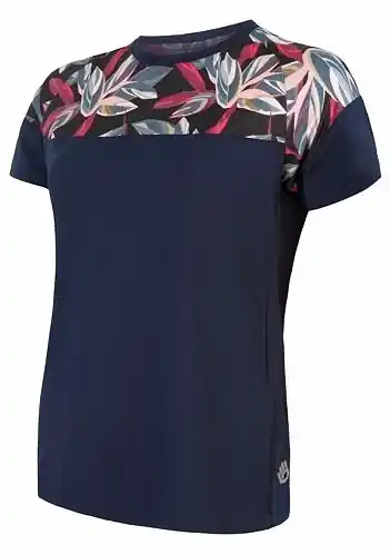 Dres krátký dámský SENSOR HELIUM deep blue/leaves Vysoce Kvalitní