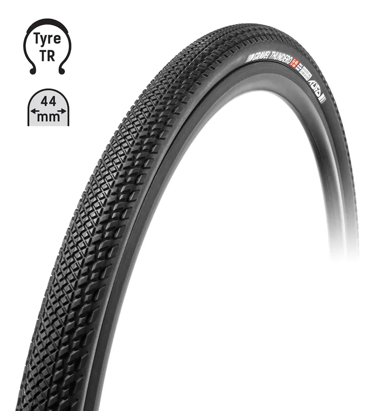 Plášť TUFO Gravel THUNDERO 700x44C, bezduš. črn Aktuální
