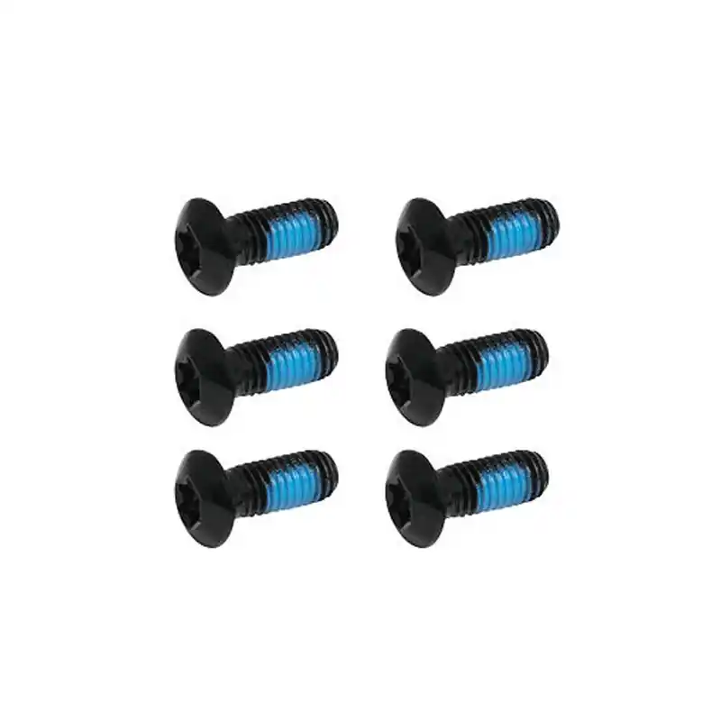 Šrouby na kotouče M5x10mm, Torx 25, 6 ks, černé Aktuální
