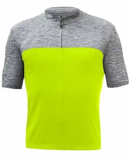Dres krátký pánský SENSOR CYKLO COOLMAX neon žlutá/šedá Hit Sezóny