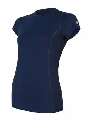 Triko krátké dámské SENSOR MERINO ACTIVE deep blue Finální Výprodej