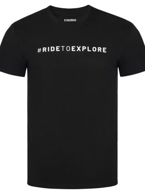 Tričko Pells Journey s logem #RIDETOEXPLORE Black Ihned K Objednání