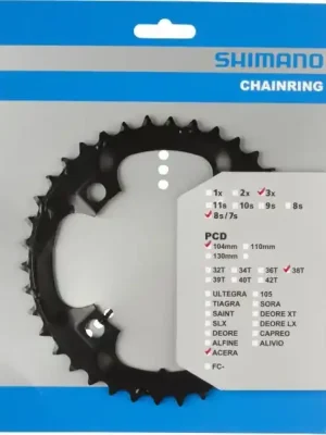 Top Prodej Převodník Shimano Acera M361 Fe 38z černý 3x7/8s