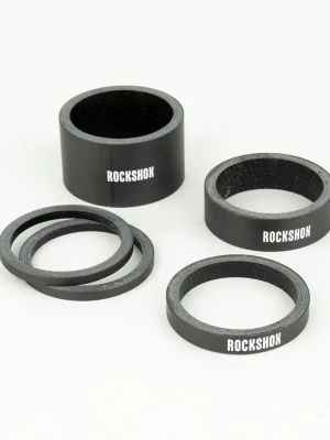 Must-Have Set podložek pod představec RockShox UD Carbon, lesklé bílé logo