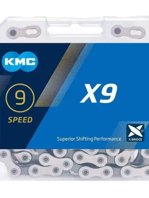 Řetěz KMC X9 Stříbrno/Šedý Box 122čl. Ověřený