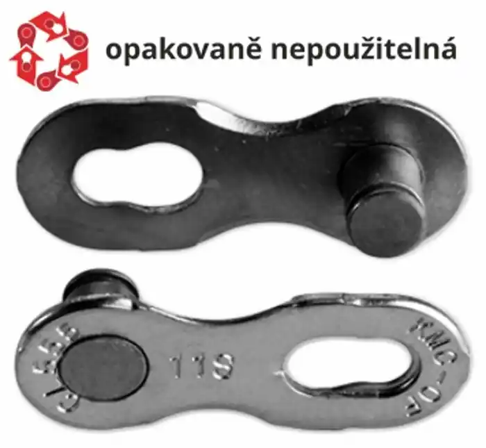 Spojka řetězu KMC Missing Link 11sp EPT, šedý, balení 5ks Bezpečná Platba
