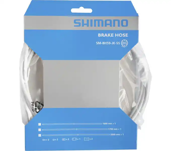 Koupit Online Hadička brzd Shimano SM-BH59-JK-SS MTB 1000mm+přísl. bílá