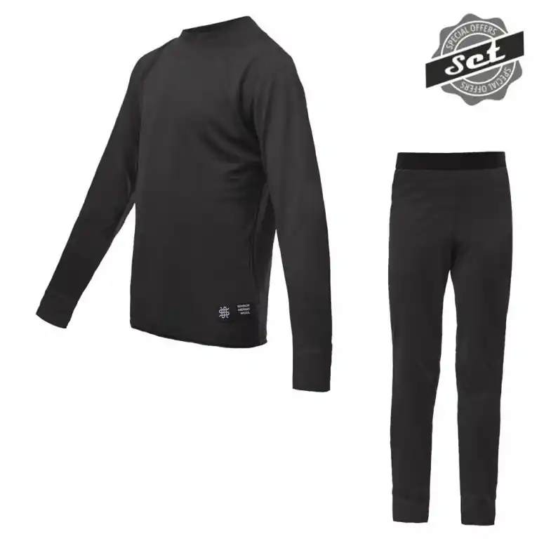 Komplet dětský SENSOR MERINO ACTIVE SET černý Pouze Dnes