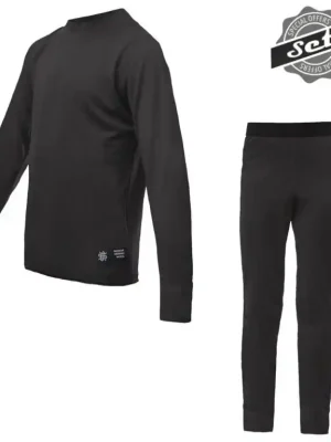 Cenově Výhodný Komplet juniorský SENSOR MERINO ACTIVE SET černý