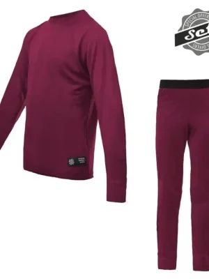 Levný Komplet juniorský SENSOR MERINO ACTIVE SET lilla
