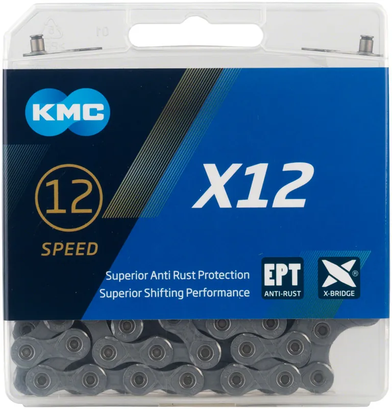 Řetěz KMC X12 EPT nerez Stříbrný Box Přímo Od Výrobce