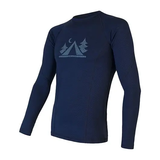 Kup Teď Triko dlouhé pánské SENSOR MERINO DOUBLE FACE CAMP deep blue