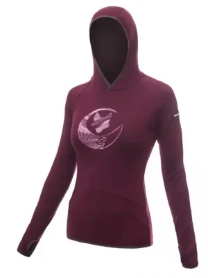 Mikina dámská SENSOR MERINO UPPER FOX port red Nejlepší Cena