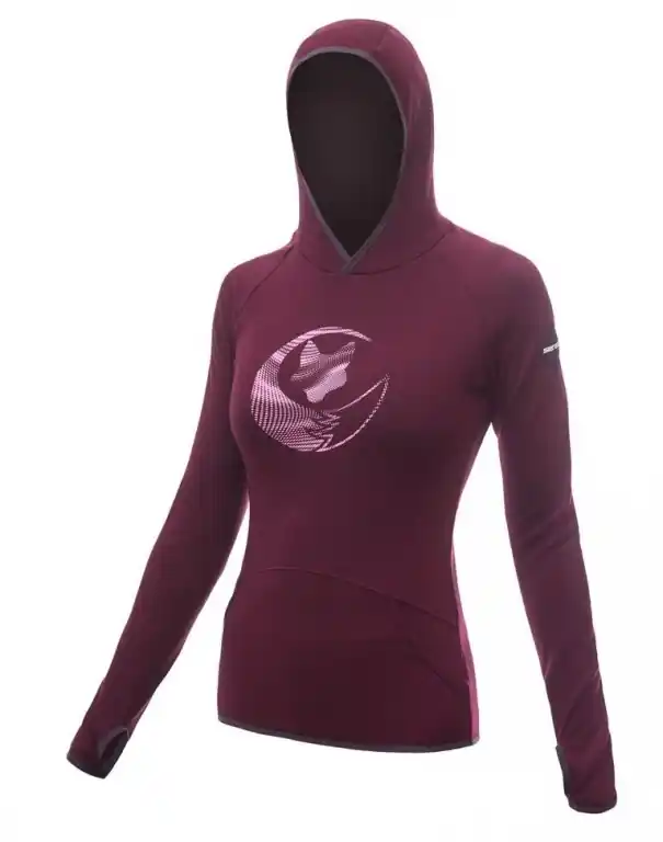 Mikina dámská SENSOR MERINO UPPER FOX port red Nejlepší Cena