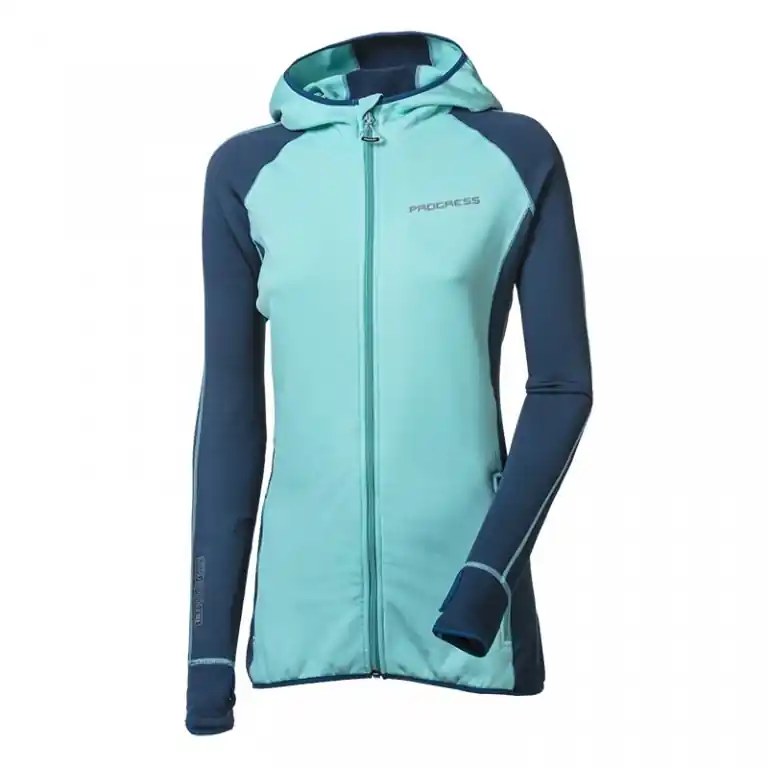 Aktuální Mikina dámská Progress TISPA HOODY mint/petrol