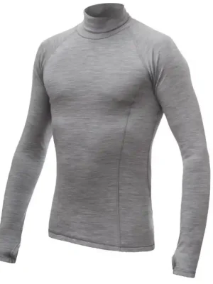 Triko dlouhé pánské SENSOR MERINO BOLD rolák šedé Oblíbený