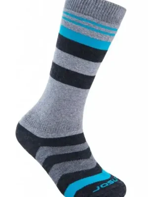 Jen Po Omezenou Doba Ponožky SENSOR SLOPE MERINO šedá/černá/tyrkys