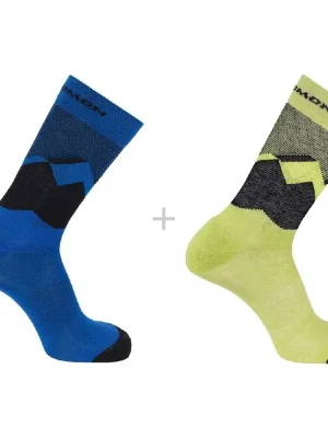 Ponožky Salomon Outline crew 2pack blue 22/23 Nízká Cena