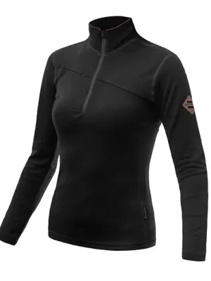 Cenově Výhodný Mikina dámská SENSOR MERINO UPPER zip černá