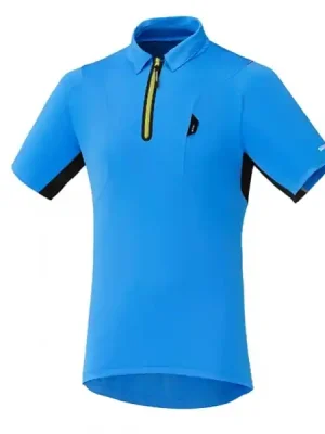 Poslední Šance Dres krátký pánský Shimano Polo Shirt modrý
