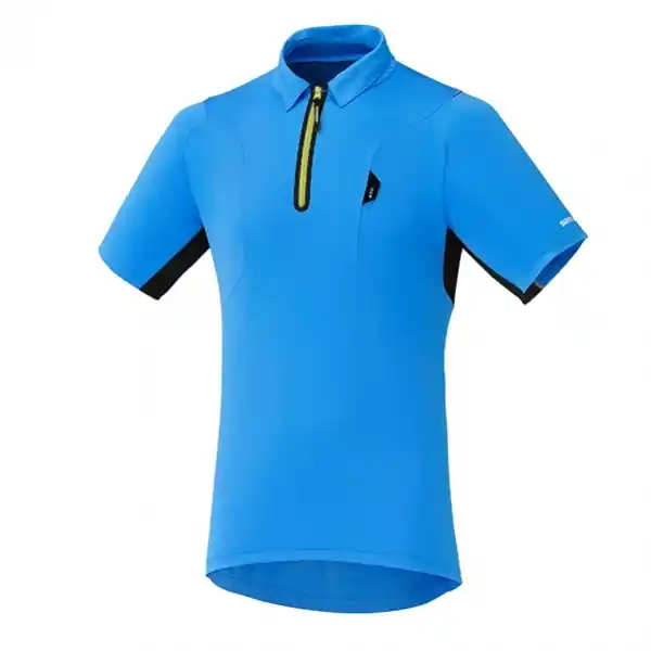 Poslední Šance Dres krátký pánský Shimano Polo Shirt modrý