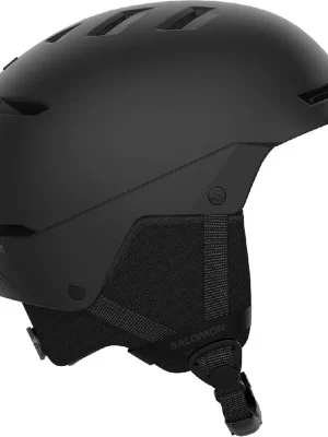 Lyžařská helma Salomon Husk JR black JR 22/23 Jen Po Omezenou Doba