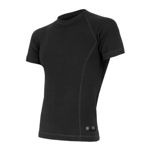 Vrácení Zdarma Triko krátké pánské SENSOR MERINO DOUBLE FACE černé