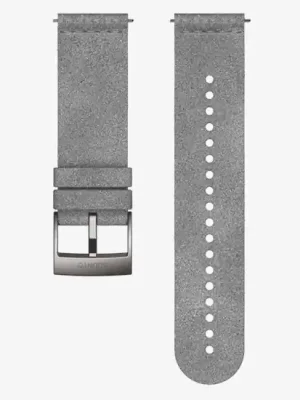 Omezená Nabídka Řemínek Suunto Microfiber Grey/Steel pro Suunto 9