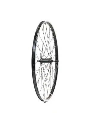 Cenově Výhodný Zapletené kolo 559/26 přední, ráfek dvoustěnný černý, náboj Shimano RU TX-500 32 děr