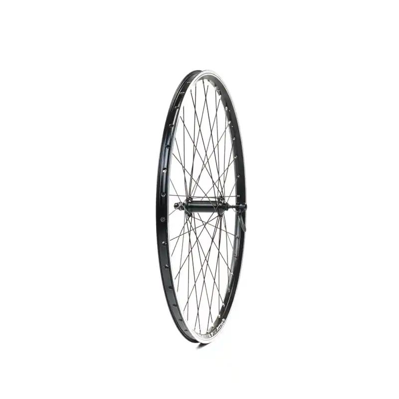 Cenově Výhodný Zapletené kolo 559/26 přední, ráfek dvoustěnný černý, náboj Shimano RU TX-500 32 děr