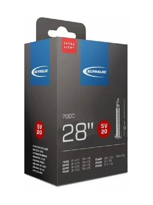 Dokud Zásoby Vydrží Duše Schwalbe Extralight 18/25-622 FV 60mm 65g