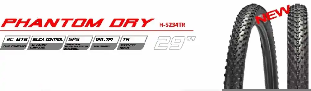 Plášť Chaoyang 29x2,2 H-5234TR 120TPI Phantom DRY Rychlé Dodání