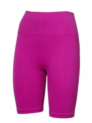 Víkendová Akce Kalhoty krátké dámské Progress NOVA SHORTS bezešvé fuchsie